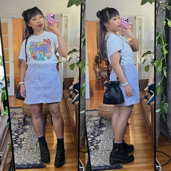 PacSun Dresses & Skirts - PacSun Lavender Corduroy Mini Skirt